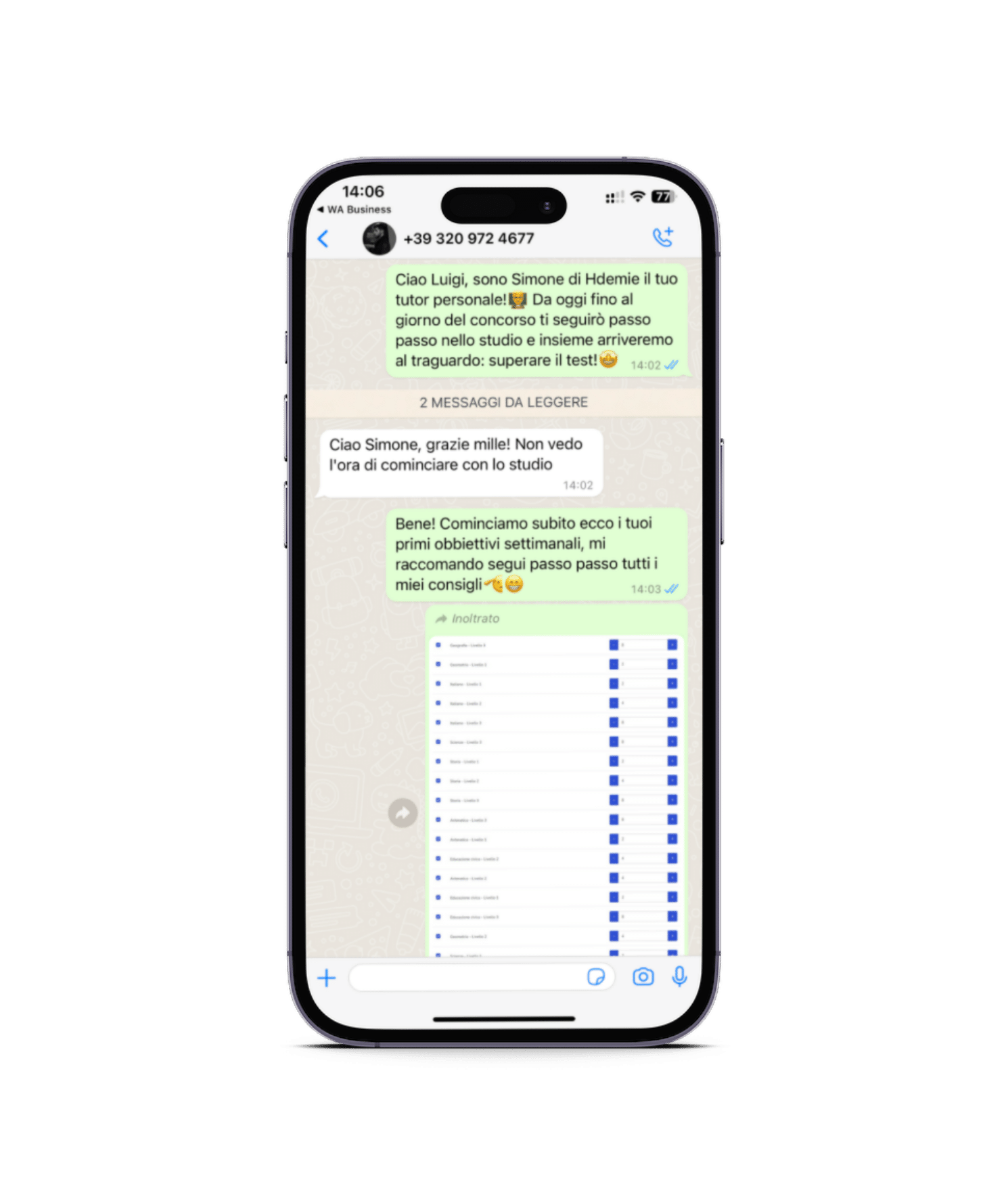 iphone whatsapp hdemie tutoraggio